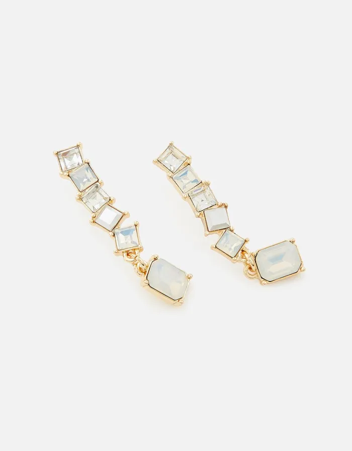 Accessorize Romantic Ramble Eclectic Drop Earrings Cream Pearl Women Earrings