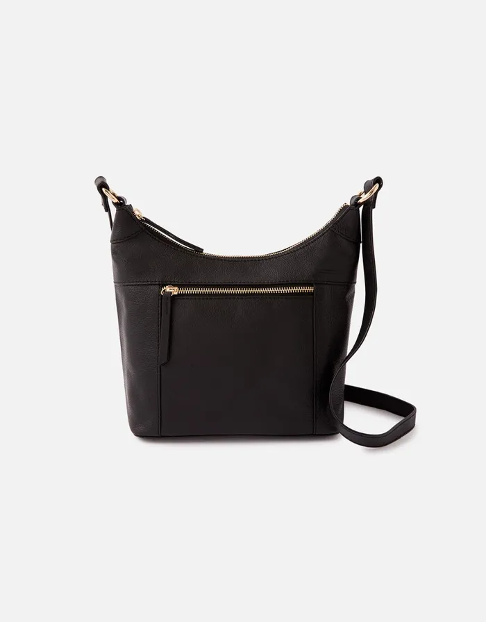 Accessorize Sadie Leather Scoop Cross Body Black Women Leather Bags