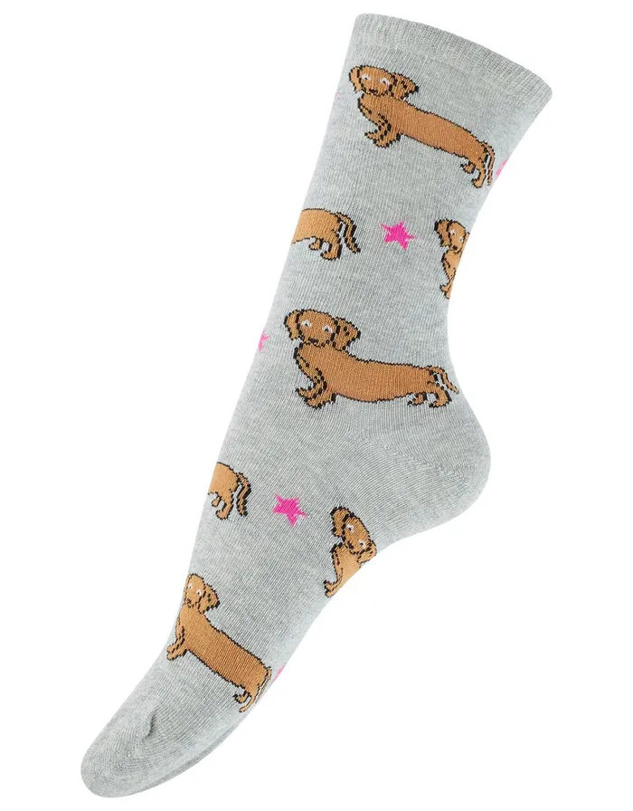 Accessorize Sausage Dog Ankle Socks Women Socks and Tights