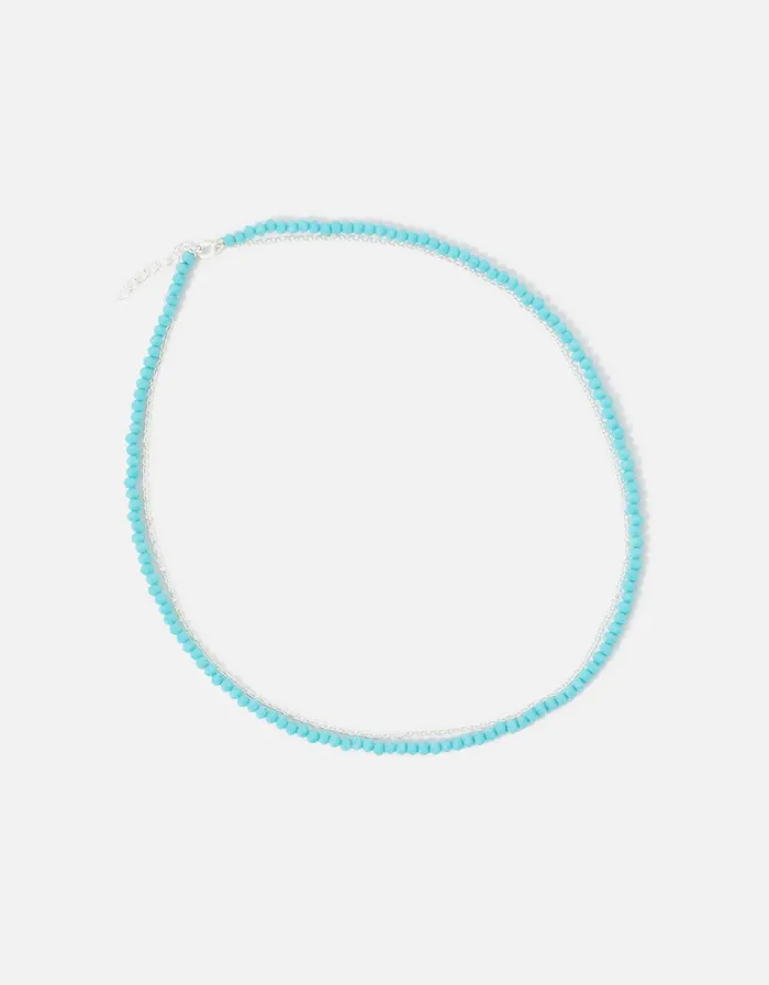 Accessorize Sterling Silver Beaded Layered Necklace Women Necklaces