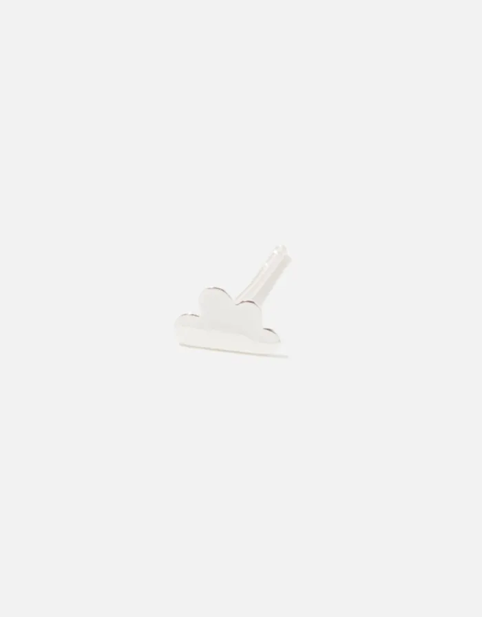 Accessorize Sterling Silver Single Cloud Stud Women Earrings
