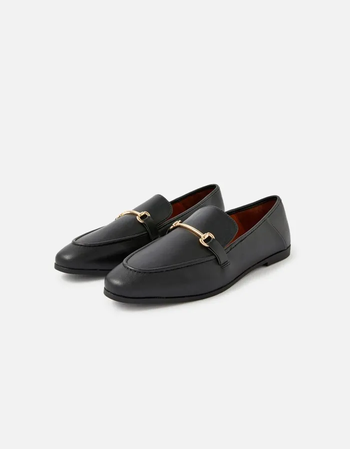 Accessorize Tapered Loafers Black Black Women Flat Shoes