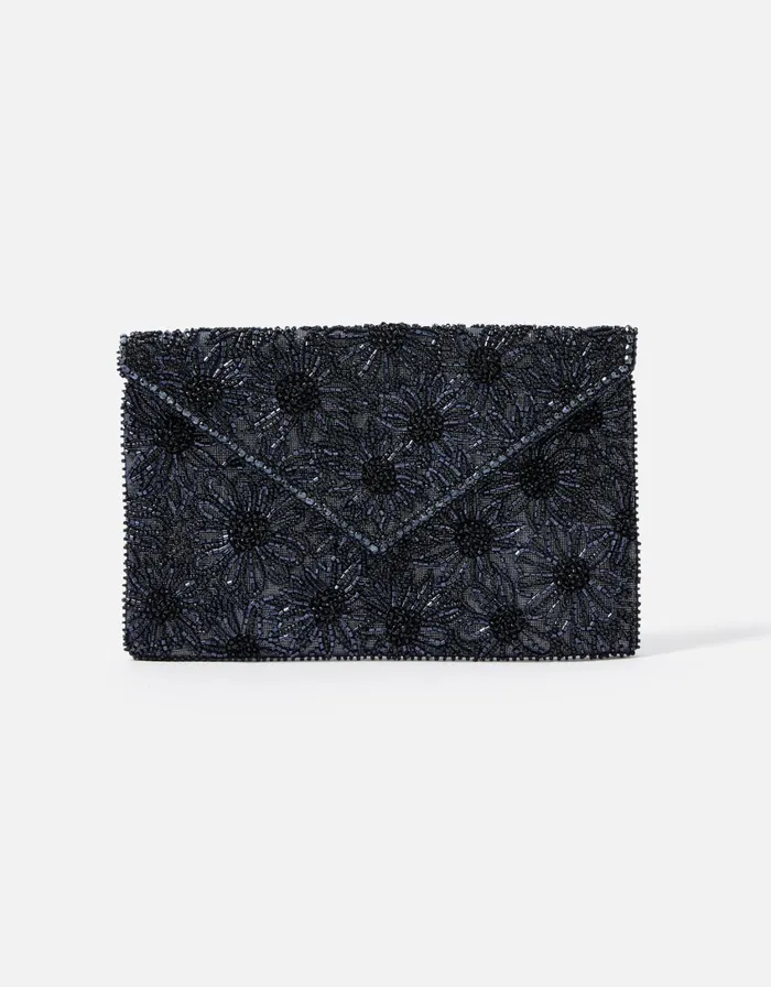 Accessorize Tara Clutch Bag Blue Navy Women Clutch Bags