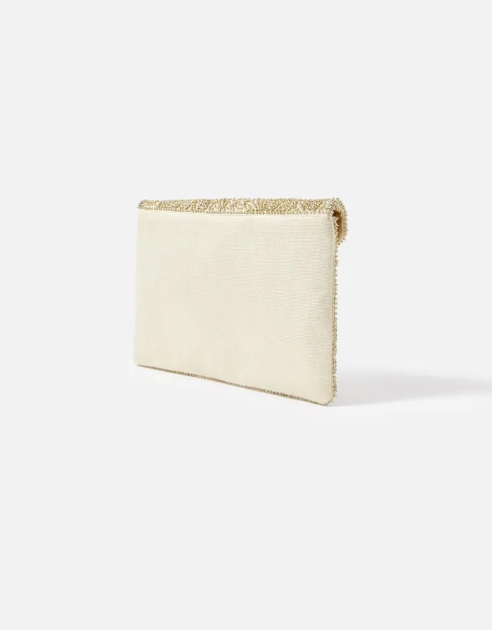 Accessorize Tara Clutch Bag Gold Gold Women Clutch Bags