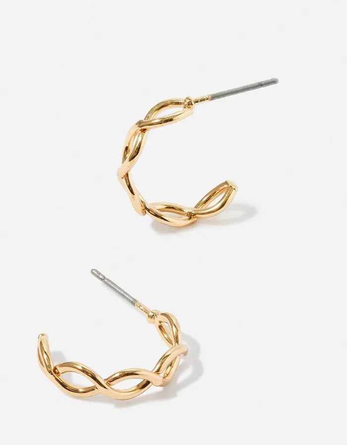 Accessorize Twist Hoop Earrings Women Earrings
