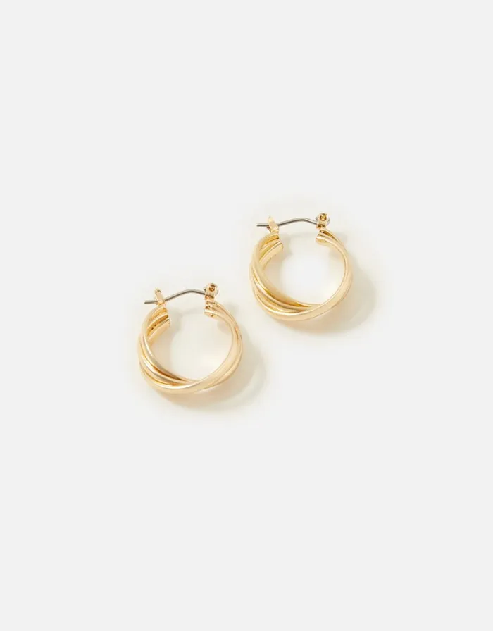 Accessorize Twisted Hoop Earrings Women Earrings
