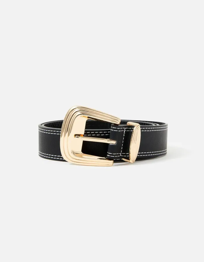 Accessorize Western Belt Black Black Women Belts
