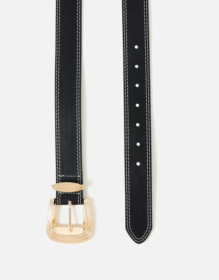 Accessorize Western Belt Black Black Women Belts