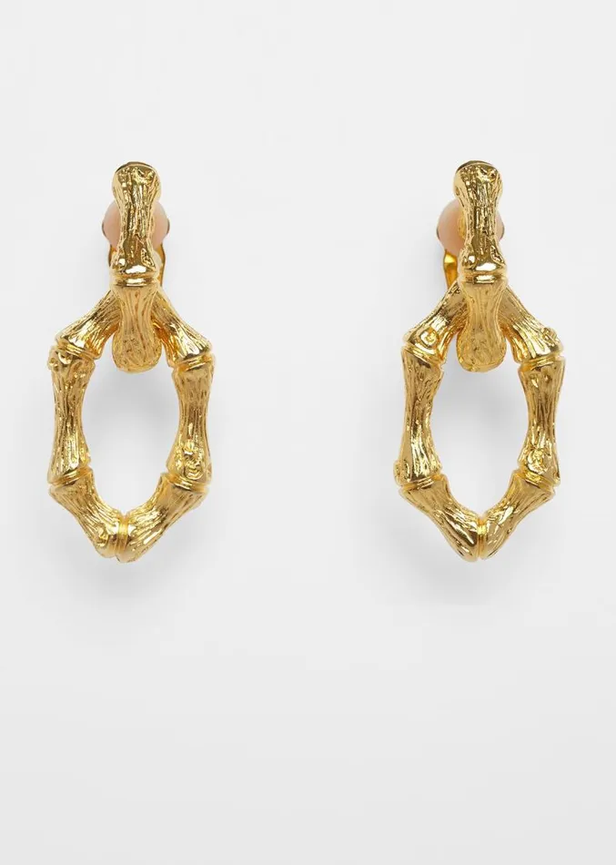 Adam Lippes Earrings Bamboo Link Earring Gold 8211 Women