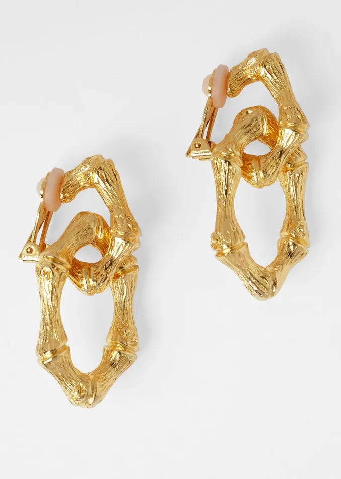 Adam Lippes Earrings Bamboo Link Earring Gold 8211 Women