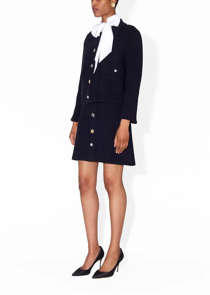 Adam Lippes Jackets and Coats Jacket In Fine Italian Cotton Black 8211 Women