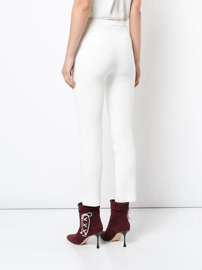Adam Lippes Pants Cigarette Pant In Stretch Cady Ivory 8211 Women