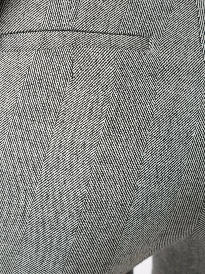 Adam Lippes Pants Cigarette Pant In Super Fine Herringbone Wool Black Herringbone 8211 Women