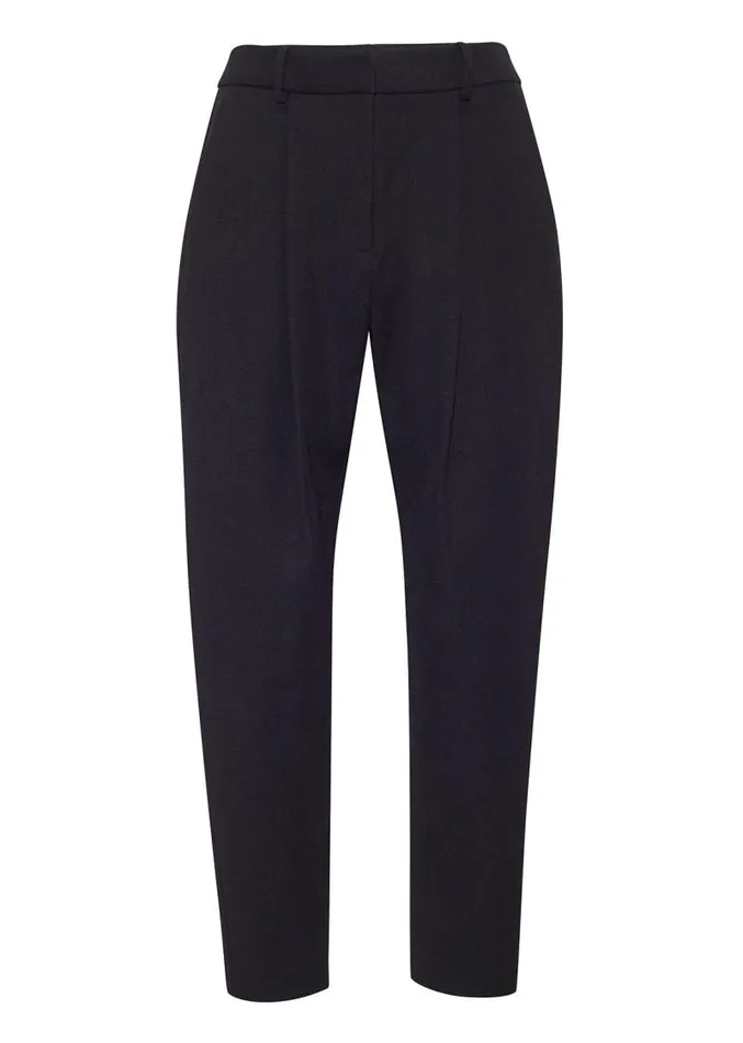 Adam Lippes Pants Tapered Pant In Super Fine Wool Black 8211 Women
