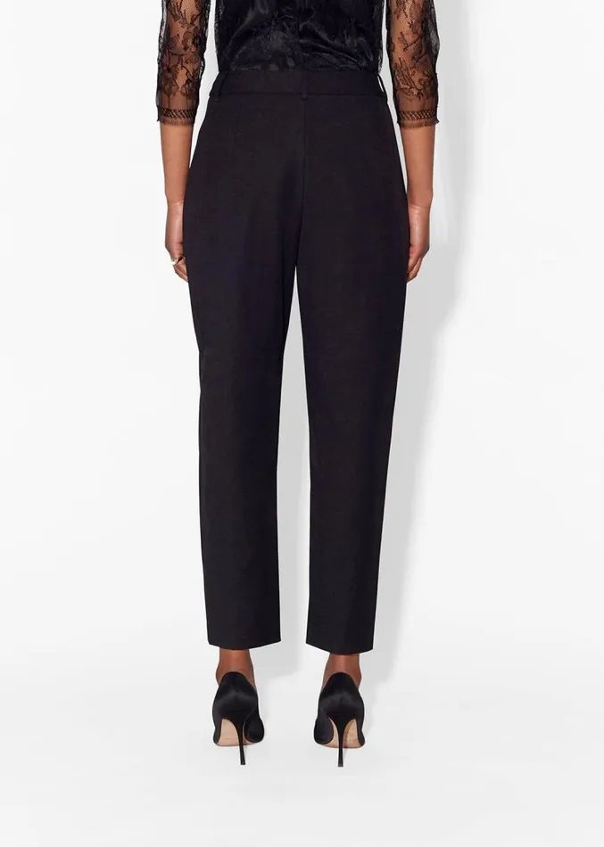 Adam Lippes Pants Tapered Pant In Super Fine Wool Black 8211 Women