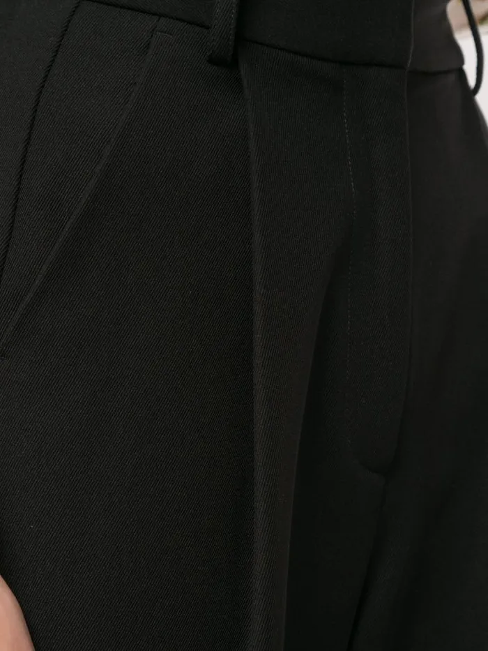 Adam Lippes Pants Tapered Pant In Super Fine Wool Black 8211 Women