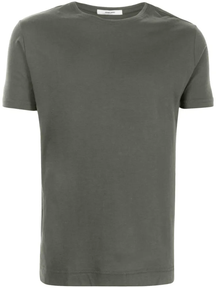 Adam Lippes TShirts Short Sleeve Crewneck TShirt In Pima Cotton Military 8211 Men