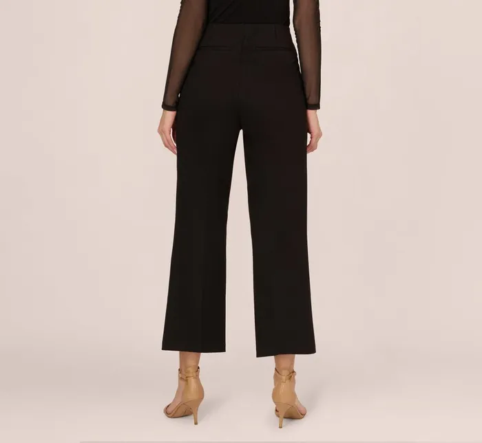 Adrianna Papell Pants and Skirts Ponte Knit Pull On Pant With Kick Flare Hem In Black 8211 Women