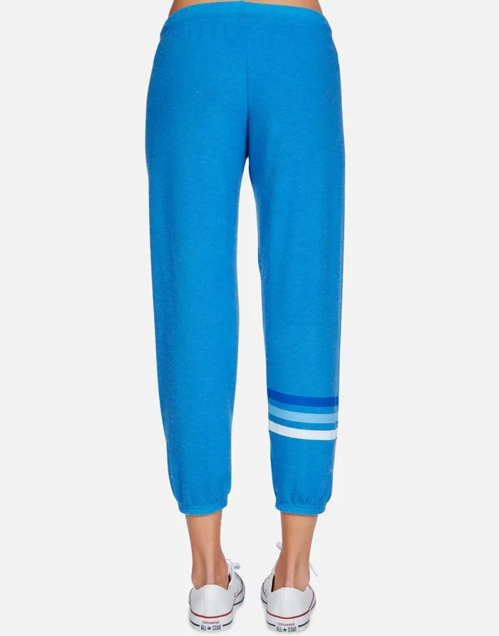 Alana Electric Evil Eye Sky Blue Women039s Lauren Moshi Crop Sweatpants