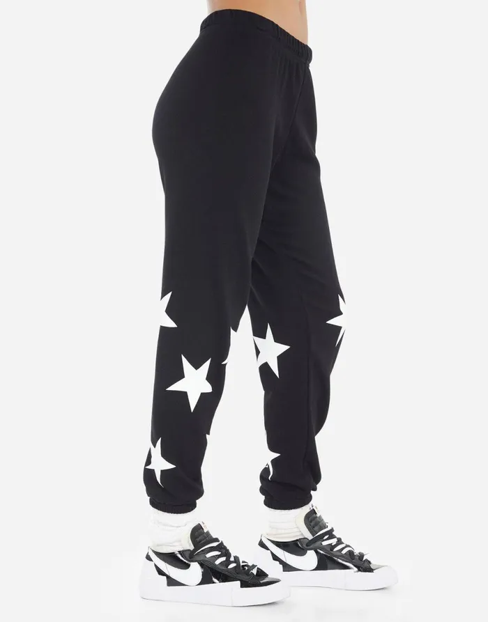 Alana Rock Star Butterfly Black Women039s Lauren Moshi Crop Sweatpants