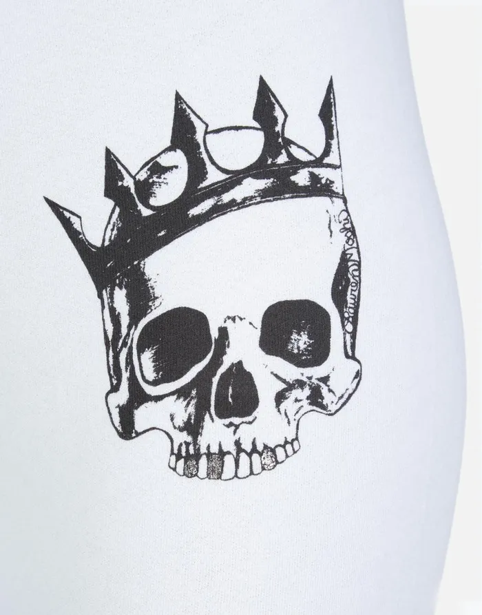 Alana Royal Skull White Women039s Lauren Moshi Crop Sweatpants