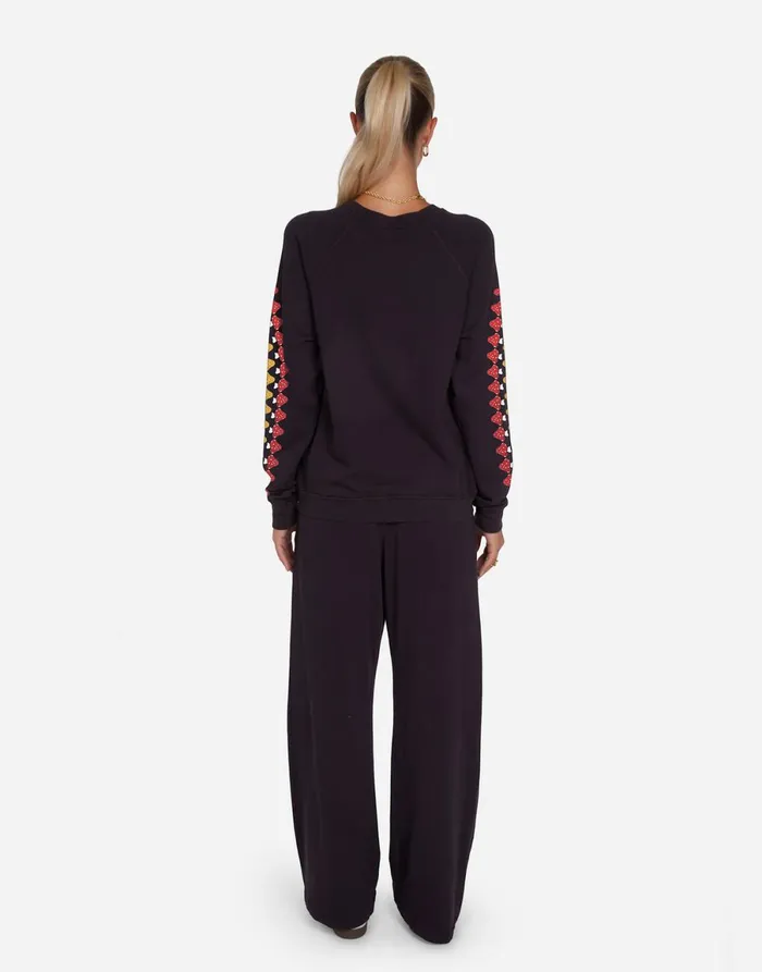 Anela Rainbow Mushrooms Onyx Women039s Lauren Moshi Long Sleeve
