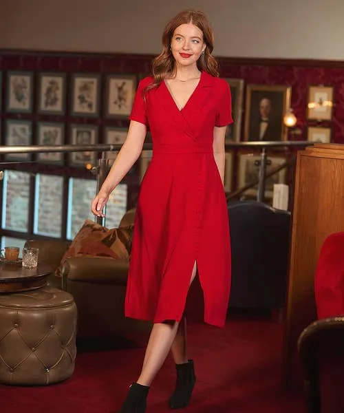 Apparel Amelie Vintage Dress Red Dresses Joebrowns