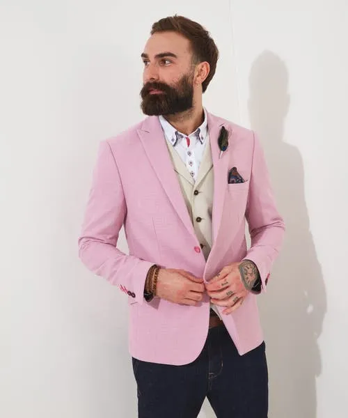 Apparel Coats and Jackets Joebrowns Charming Summer Blazer Pink