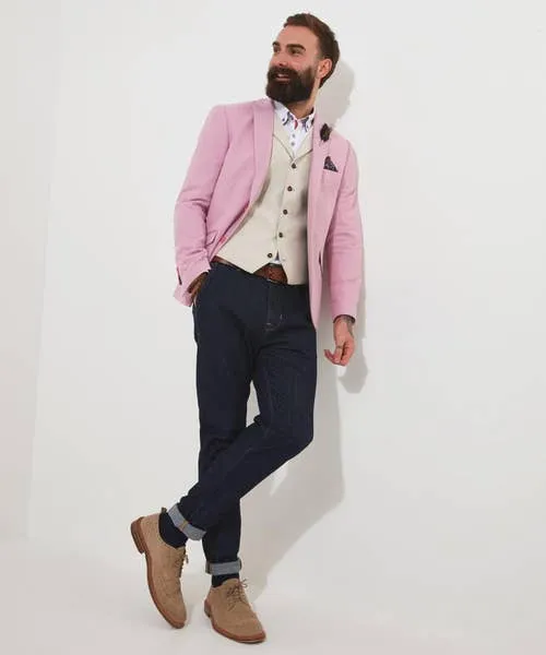 Apparel Coats and Jackets Joebrowns Charming Summer Blazer Pink