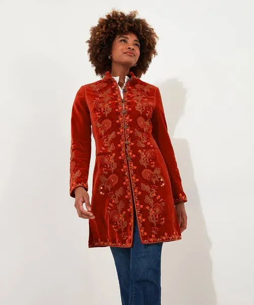 Apparel Jaipur Dreams Boutique Coat Burnt Orange Coats and Jackets Joebrowns Apparel Jaipur Dreams Boutique Coat Burnt Orange Coats and Jackets Joebrowns