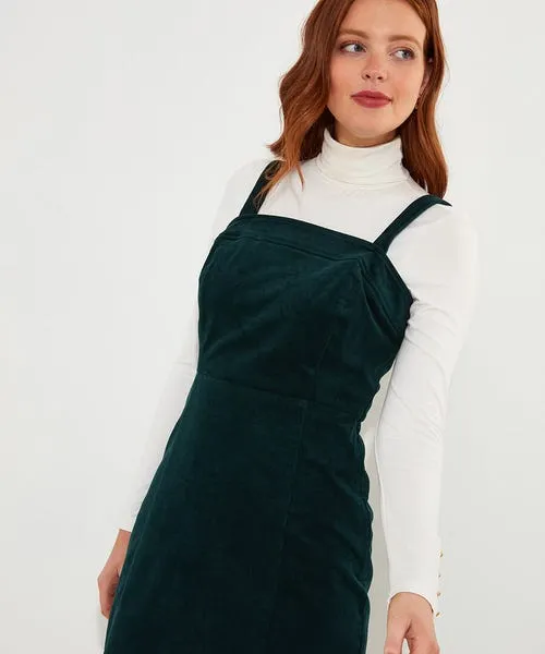 Apparel Joebrowns Jonie Cord Pinafore Green Dresses Apparel Joebrowns Jonie Cord Pinafore Green Dresses
