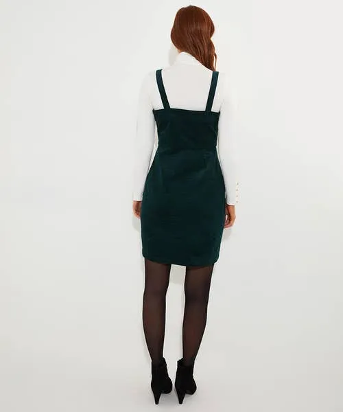 Apparel Joebrowns Jonie Cord Pinafore Green Dresses Apparel Joebrowns Jonie Cord Pinafore Green Dresses
