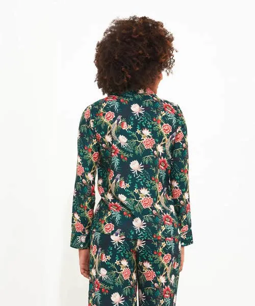 Apparel Joebrowns Peacock Print Pyjama Top Peacock Loungewear and Pyjamas