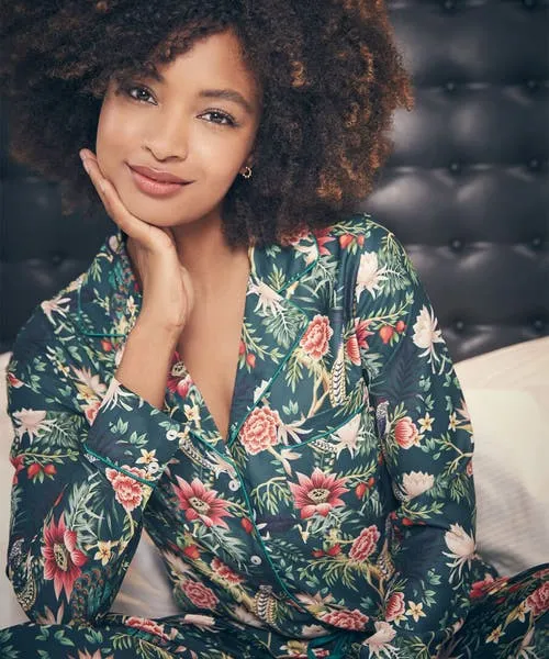 Apparel Joebrowns Peacock Print Pyjama Top Peacock Loungewear and Pyjamas