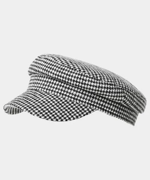Apparel Joebrowns Retro Vibe Dogtooth Cap Black White Accessories and Jewellery