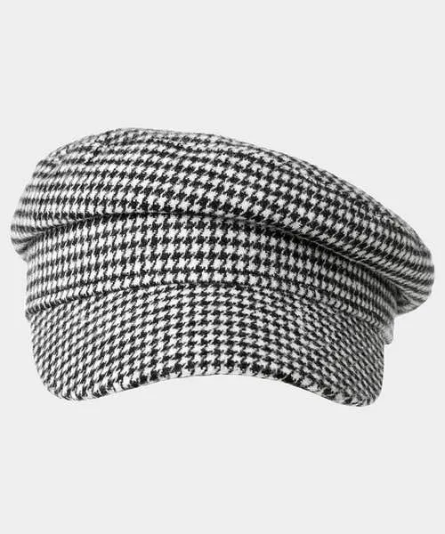 Apparel Joebrowns Retro Vibe Dogtooth Cap Black White Accessories and Jewellery
