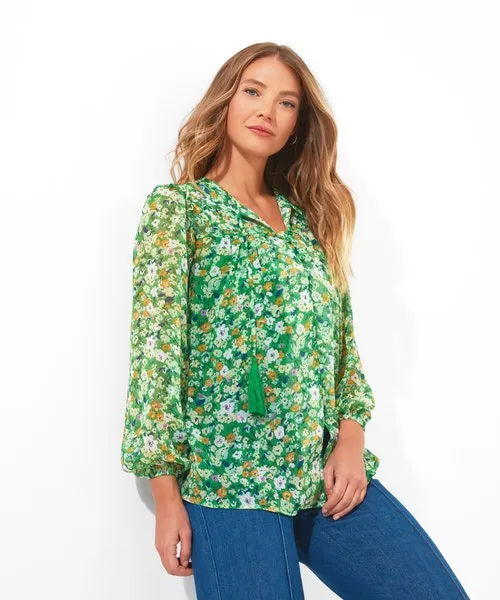 Apparel Tops Tunics and Blouses Joebrowns Spring Greens Top Green
