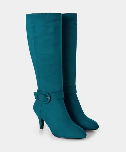Apparel Walk This Way Buckle Boots Teal Shoes Sandals and Boots Joebrowns