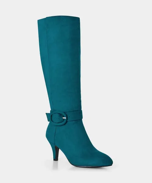 Apparel Walk This Way Buckle Boots Teal Shoes Sandals and Boots Joebrowns