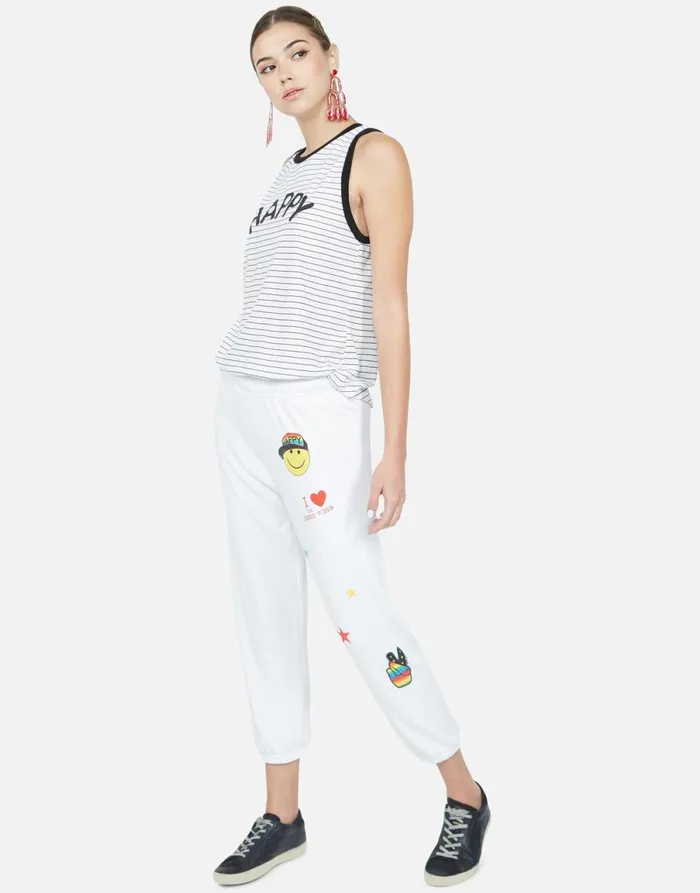 Aurelia Happy Black Stripe Black Women039s Lauren Moshi Tanks