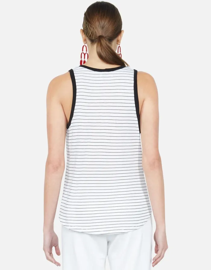 Aurelia Happy Black Stripe Black Women039s Lauren Moshi Tanks