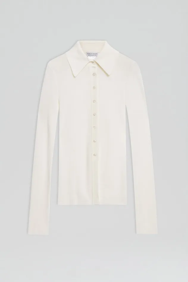 BABYWOOL CARDIGAN IVORY Tops Scanlan Theodore Women BABYWOOL CARDIGAN IVORY Tops Scanlan Theodore Women