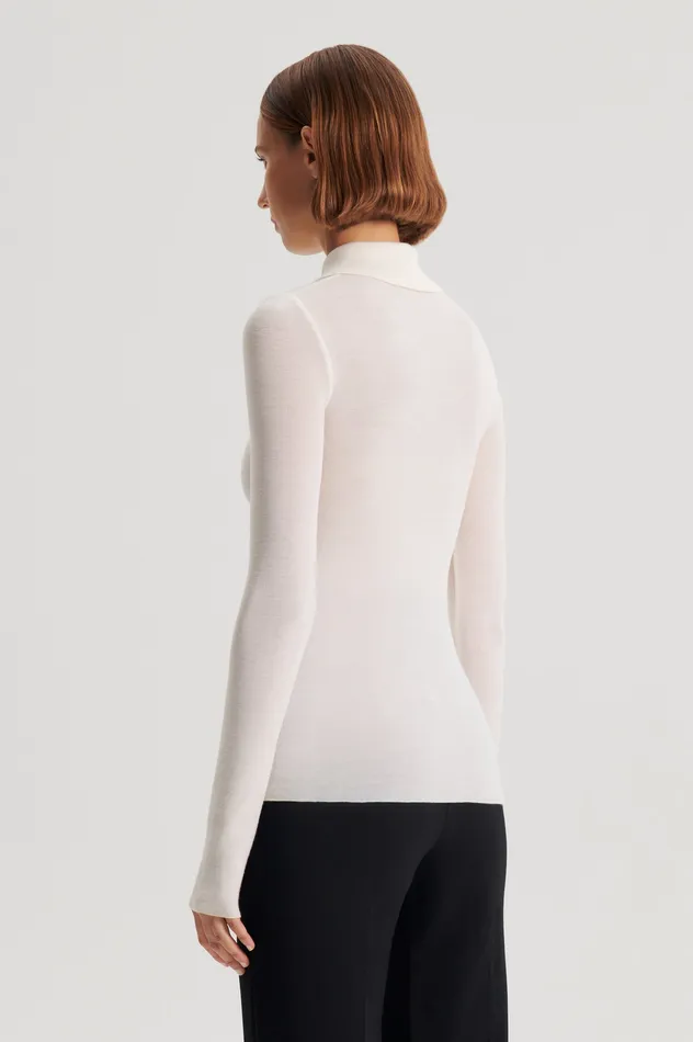 BABYWOOL CARDIGAN IVORY Tops Scanlan Theodore Women BABYWOOL CARDIGAN IVORY Tops Scanlan Theodore Women