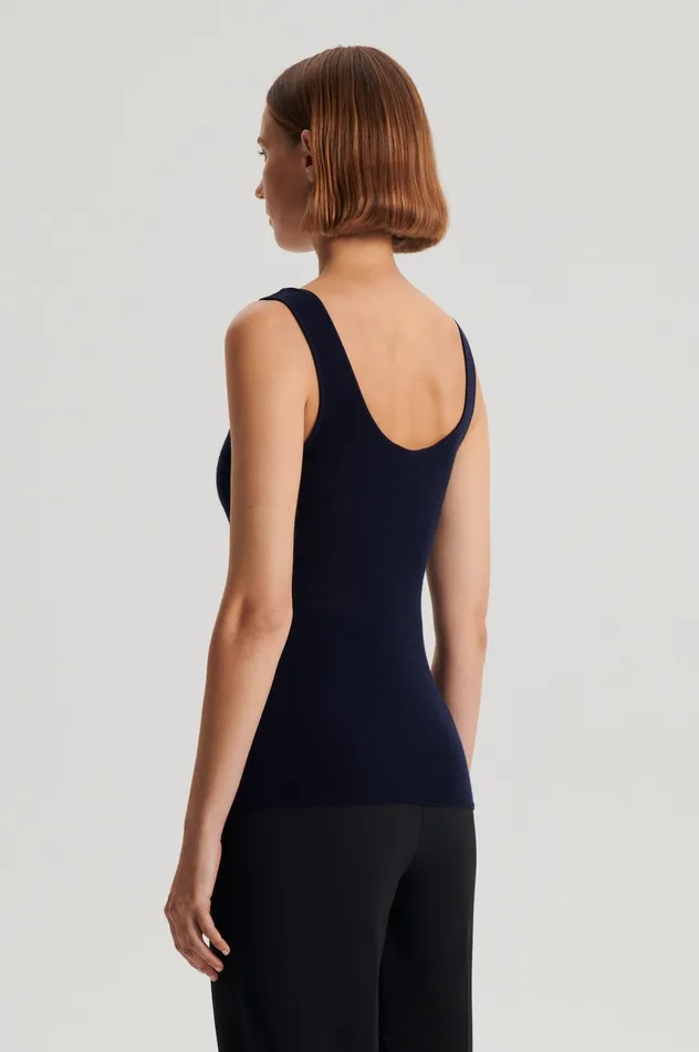 Babywool Scanlan Theodore Women BABYWOOL SINGLET NAVY ALL