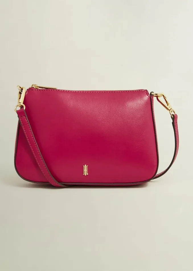 Bags Women HOBBS Briella Leather Crossbody Bag Cranberry Pink
