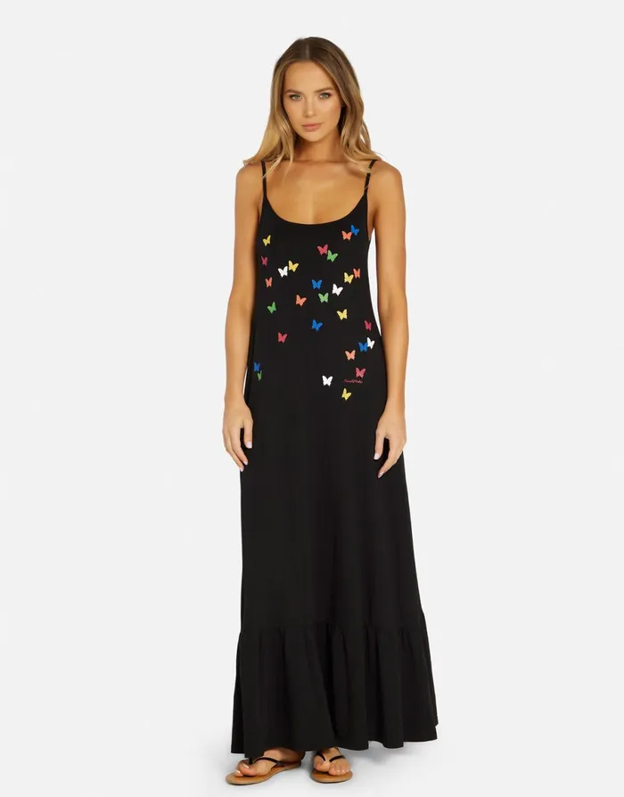 Beatrix Mini Butterflies Black Women039s Lauren Moshi Dresses