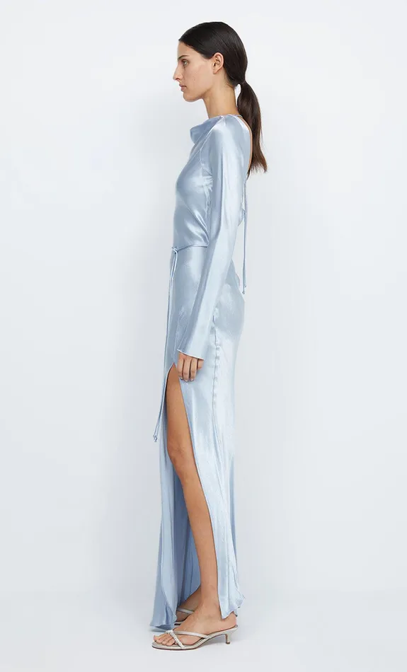 Bec Bridge Bridesmaid Dresses Women MOON DANCE LONG SLEEVE MAXI DRESS 8211 DUSTY BLUE