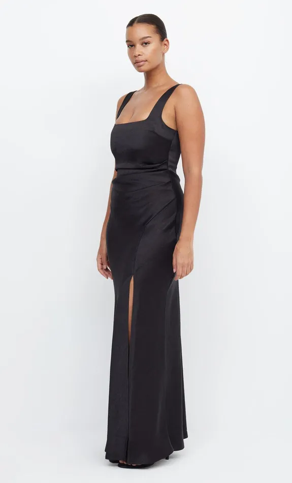 Bec Bridge Bridesmaid Dresses Women THE DREAMER SQUARE NECK DRESS 8211 BLACK