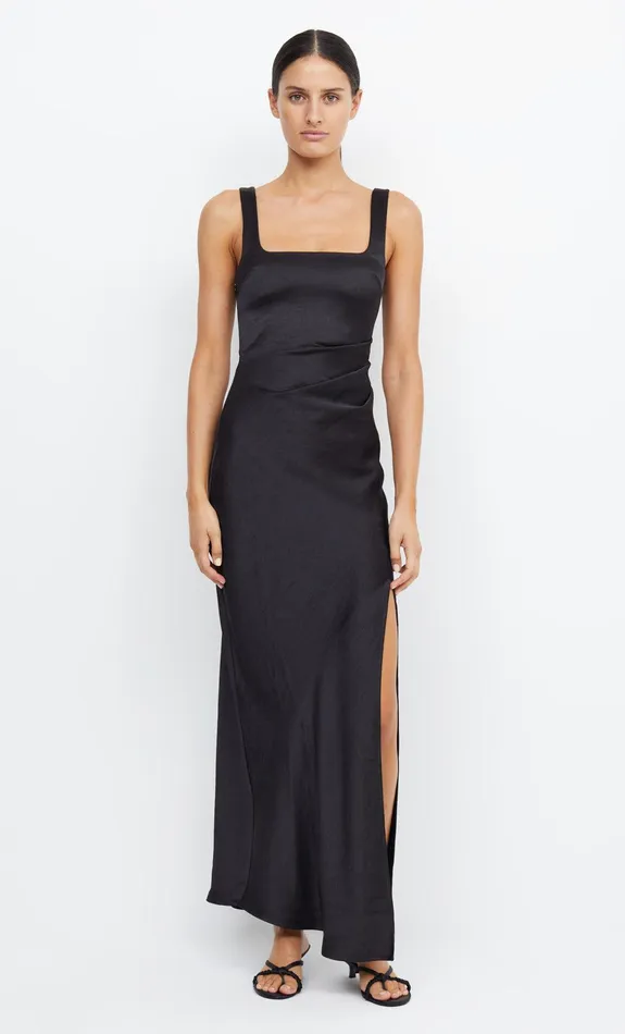 Bec Bridge Bridesmaid Dresses Women THE DREAMER SQUARE NECK DRESS 8211 BLACK