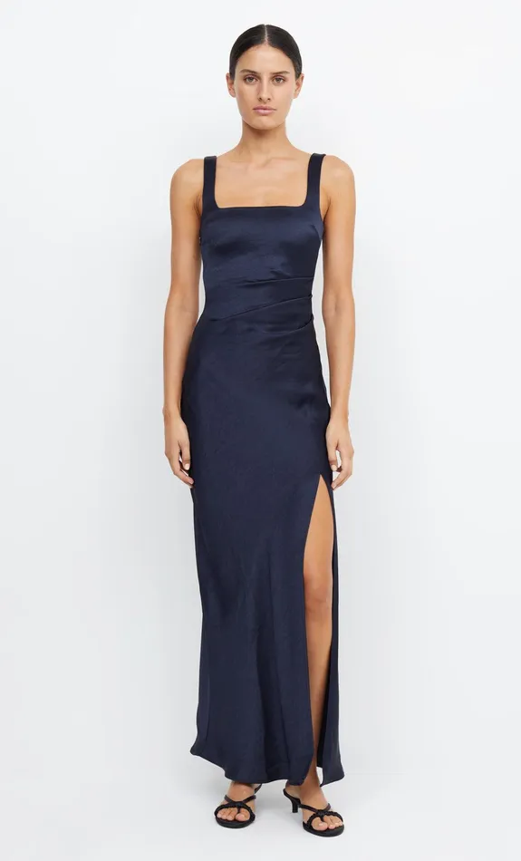 Bec Bridge Bridesmaid Dresses Women THE DREAMER SQUARE NECK DRESS 8211 INK